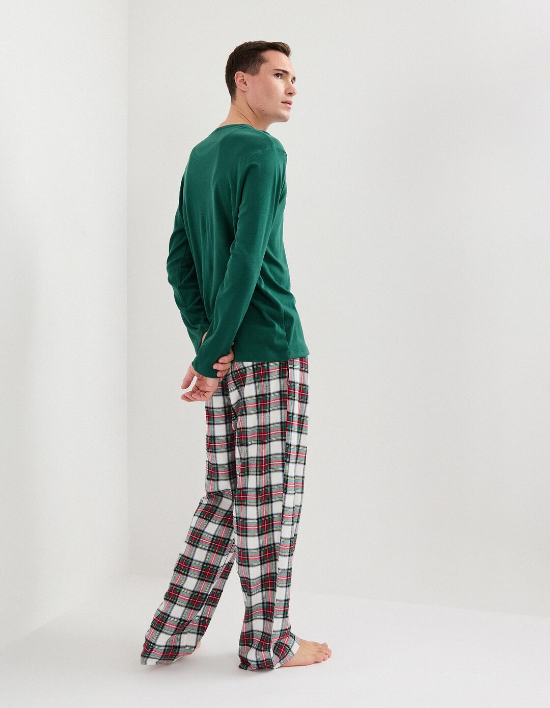 Pijama de Natal, Homem, Verde Escuro