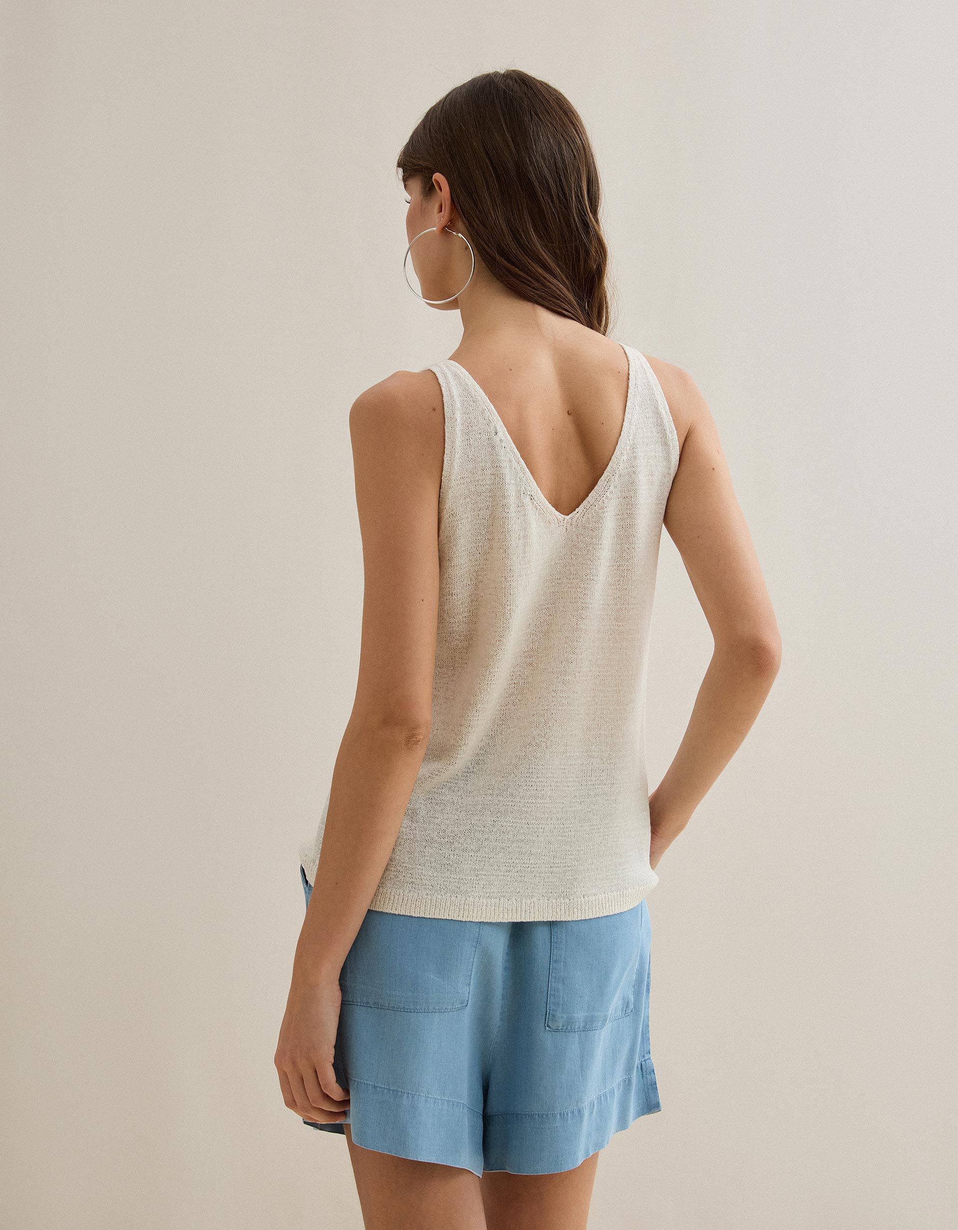 Comprar Online Top de Al&ccedil;as, Mulher, Bege Claro