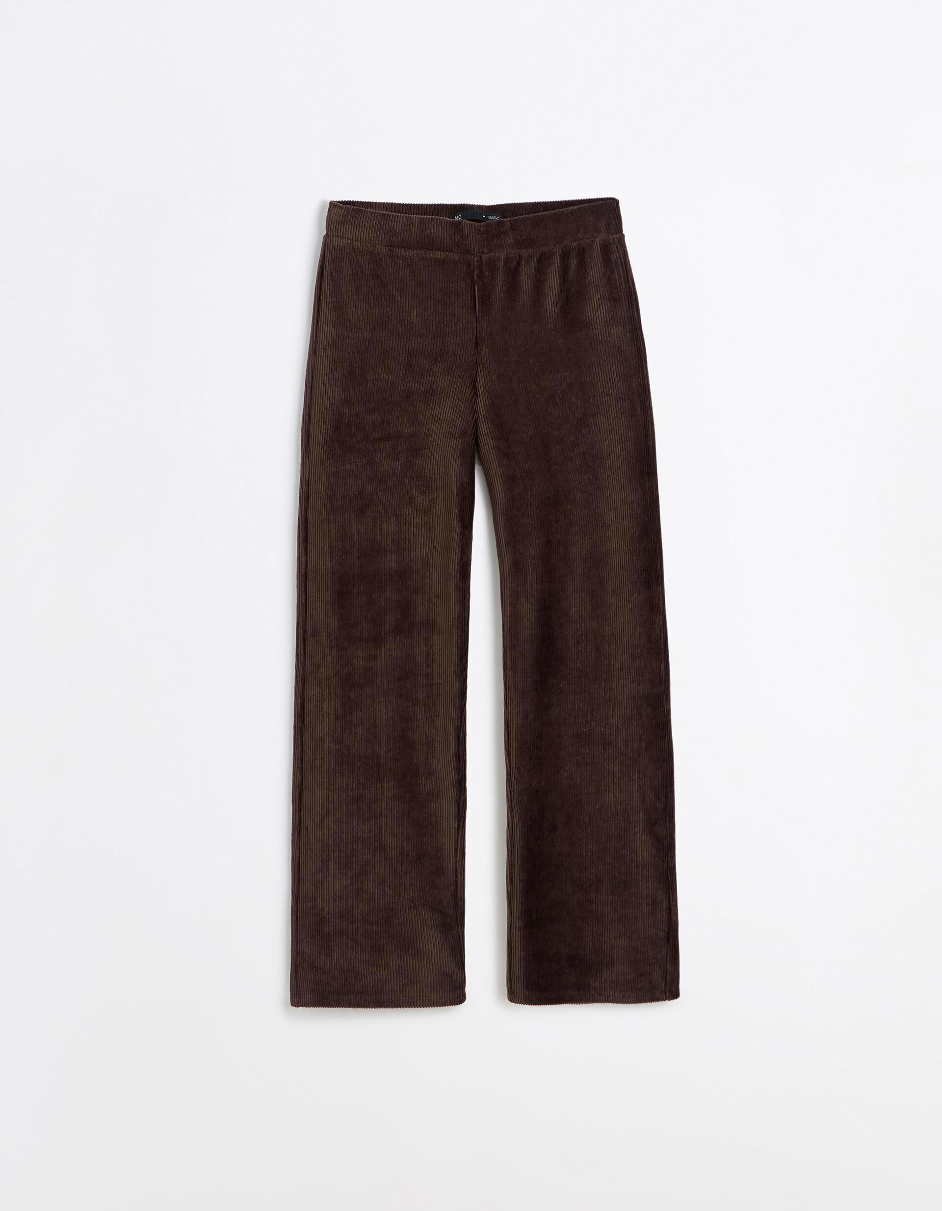 Comprar Online Cal&ccedil;as Efeito Bombazina, Mulher, Castanho Escuro