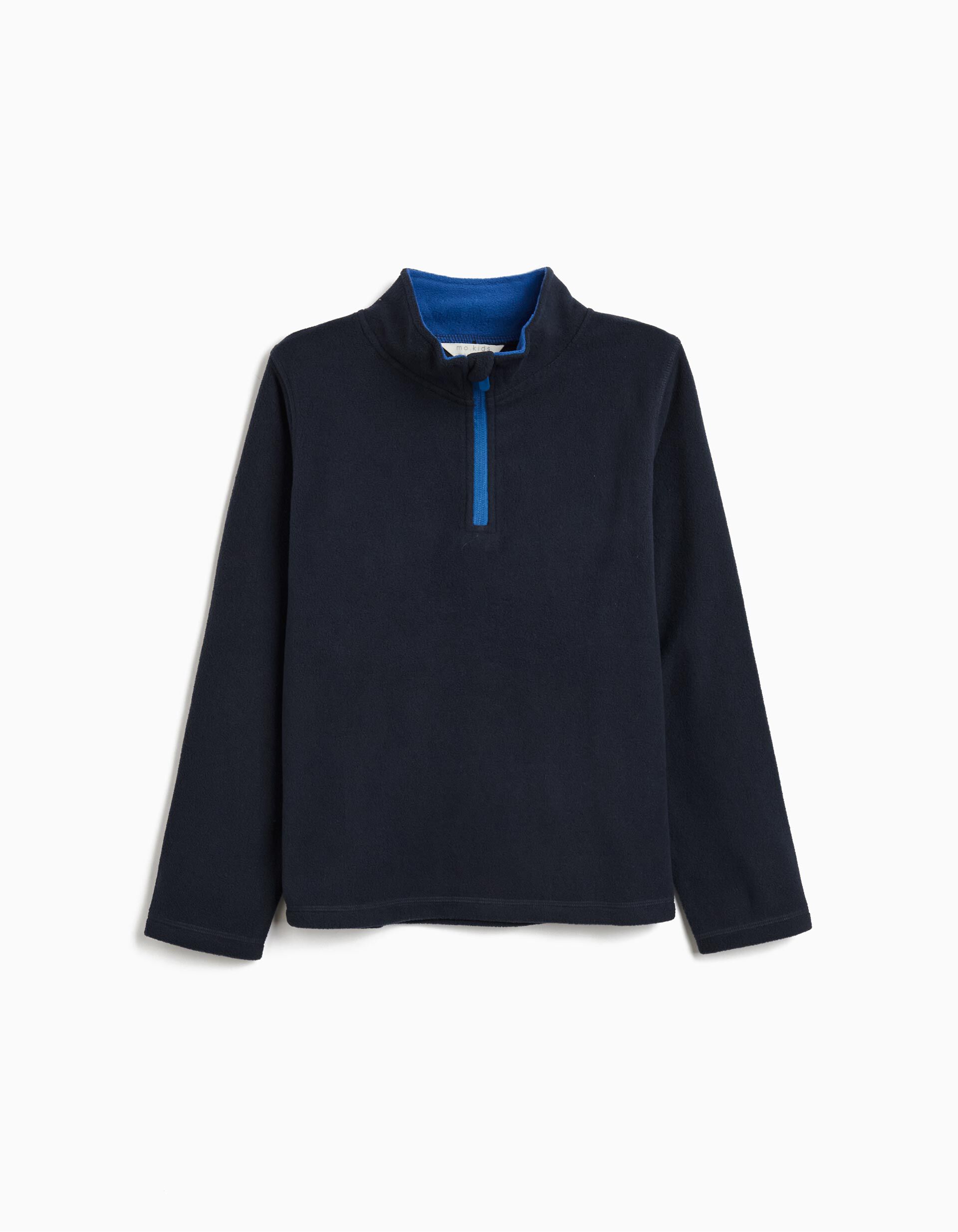 Comprar Online Camisola Polar com Fecho, Menino, Azul Escuro