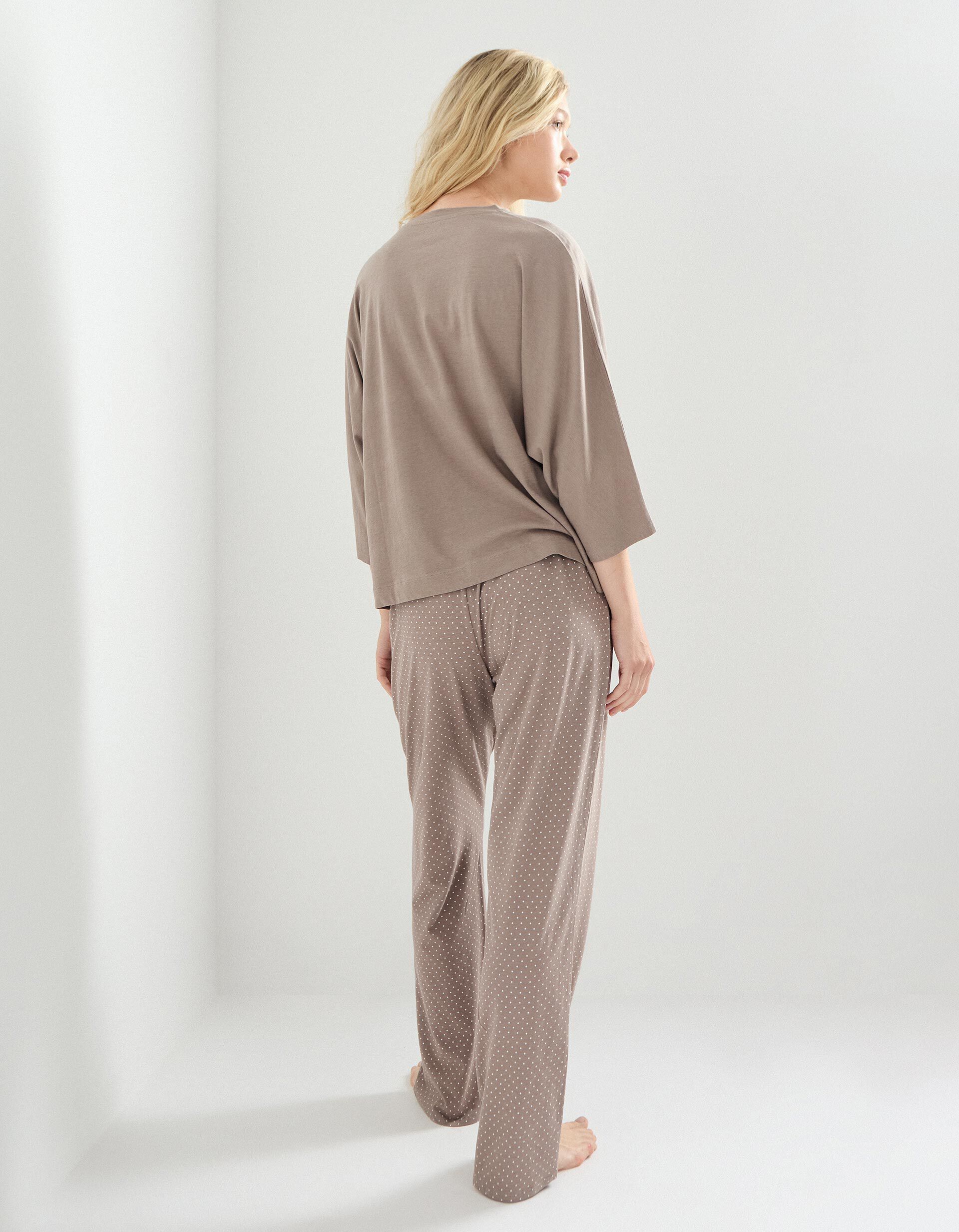 Comprar Online Pijama com Bolinhas, Mulher, Cinzento