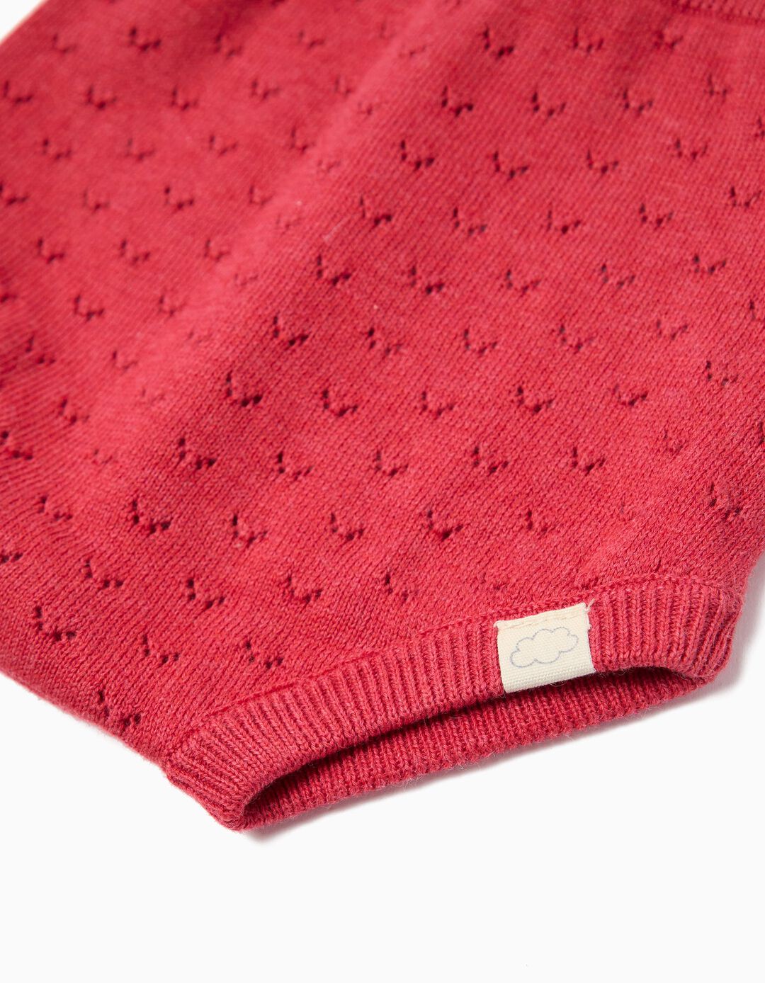 Cal&ccedil;&otilde;es de Malha, Rec&eacute;m-Nascido, Vermelho