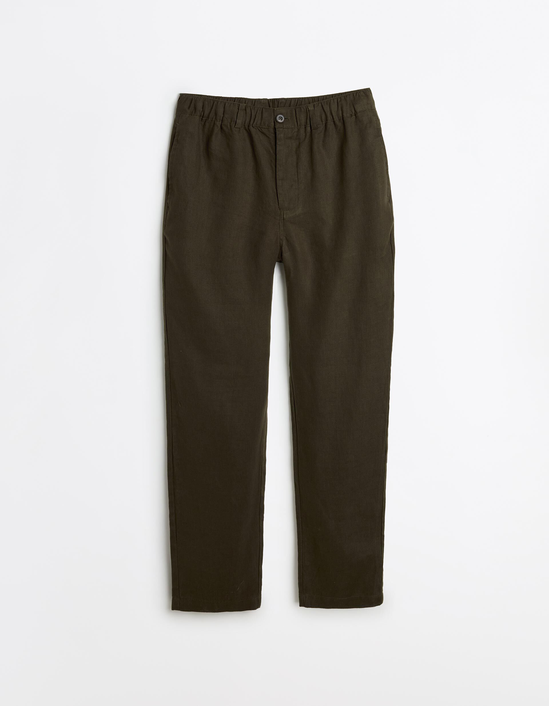 Comprar Online Cal&ccedil;as 100% Linho, Homem, Verde Escuro