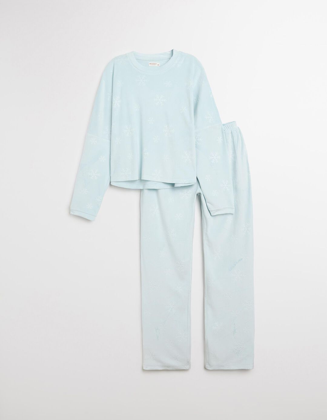 Pijama Veludo, Mulher, Azul Claro