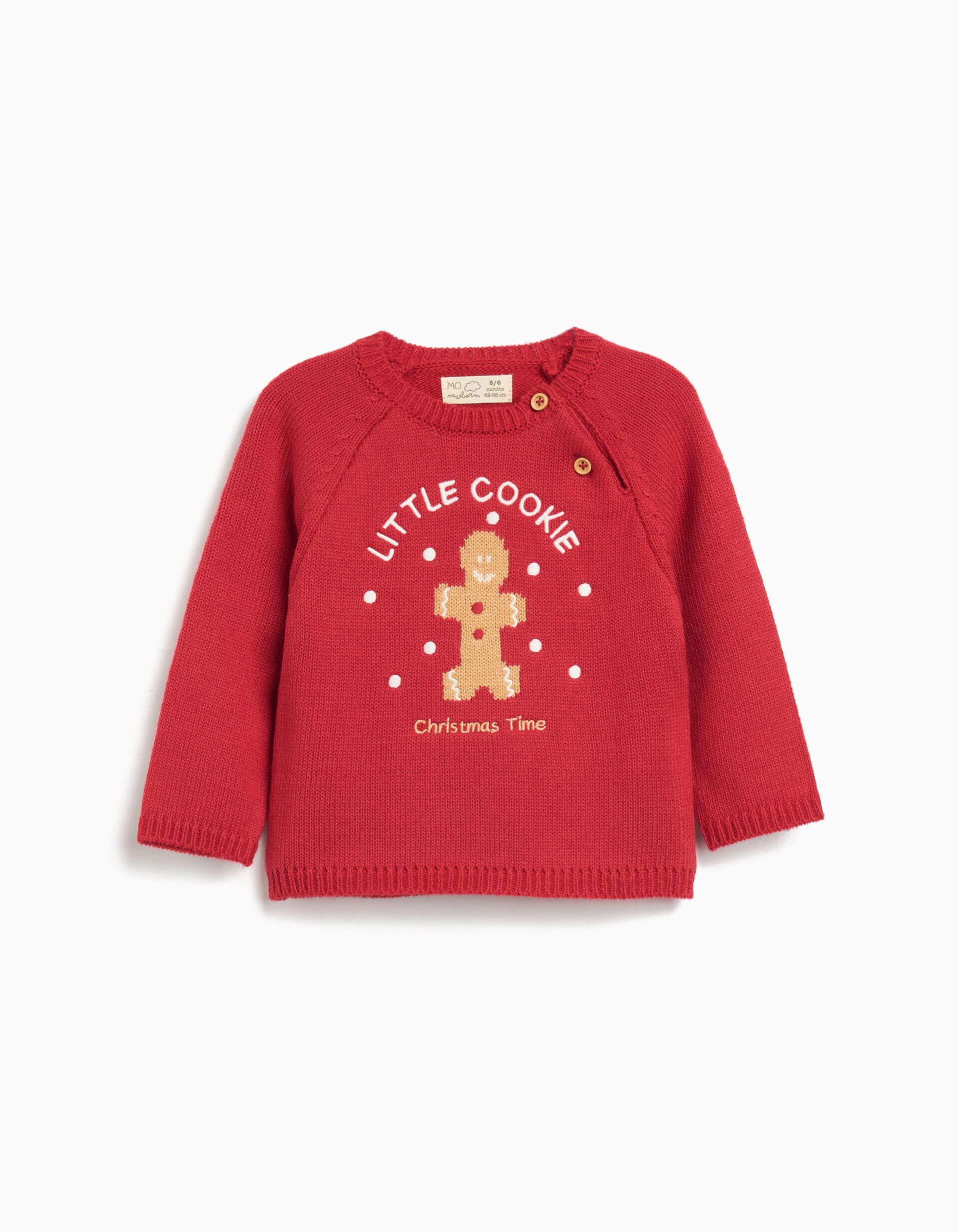 Comprar Online Camisola de Malha, Rec&eacute;m-Nascido, Vermelho