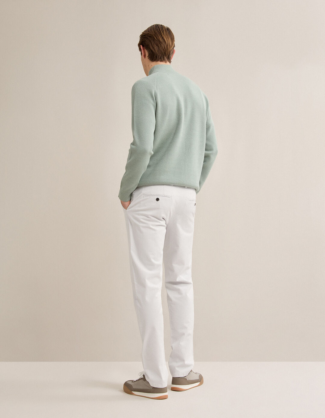 Cal&ccedil;as Chino Slim, Homem, Branco