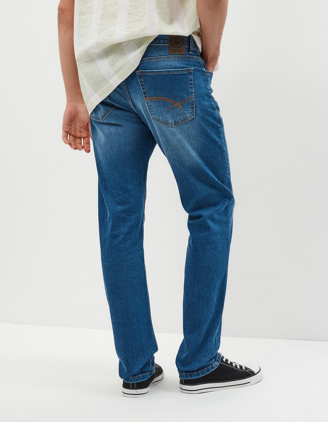 Jeans Slim-fit, Homem, Azul