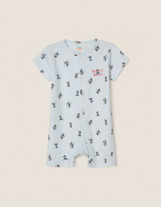 Pijama Romper para Bebé Menino 'Fun Mickey', Azul