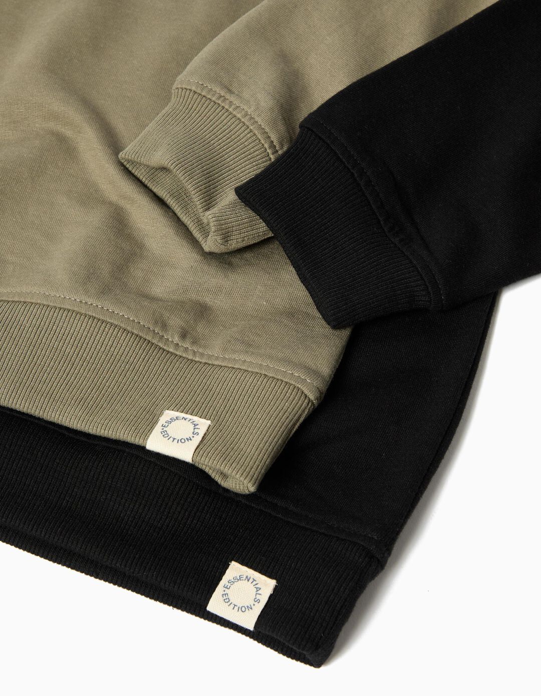 Pack 2 Sweatshirts de Felpa, Menino, Verde Escuro
