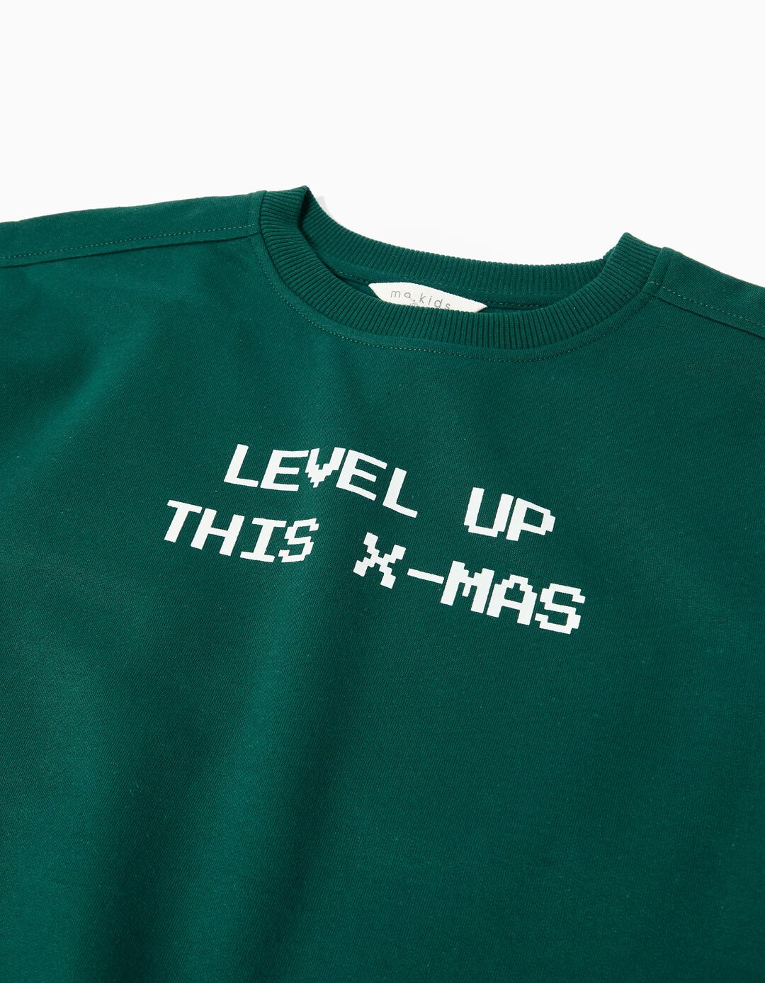 Sweatshirt de Natal, Menino, Verde Escuro