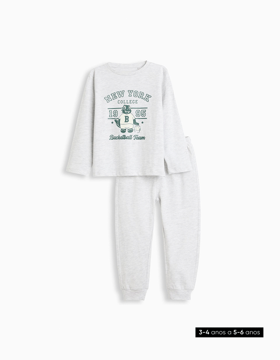 Comprar Online Pijama Jersey, Menino, Cinzento Claro