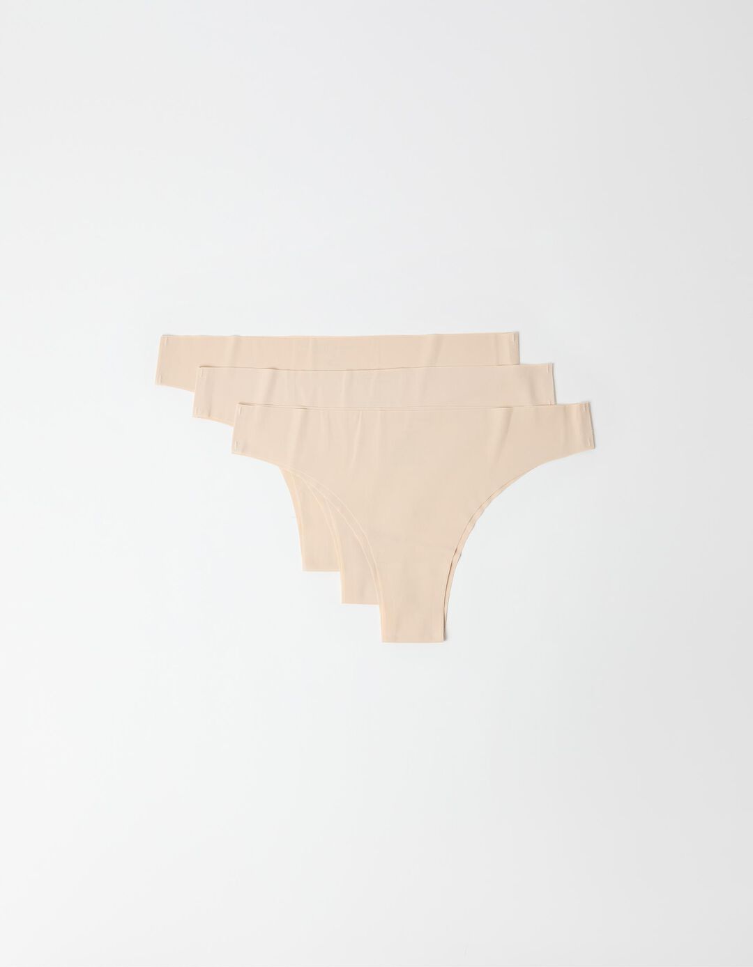 Pack 3 Cuecas Brasileiras, Mulher, Bege Claro