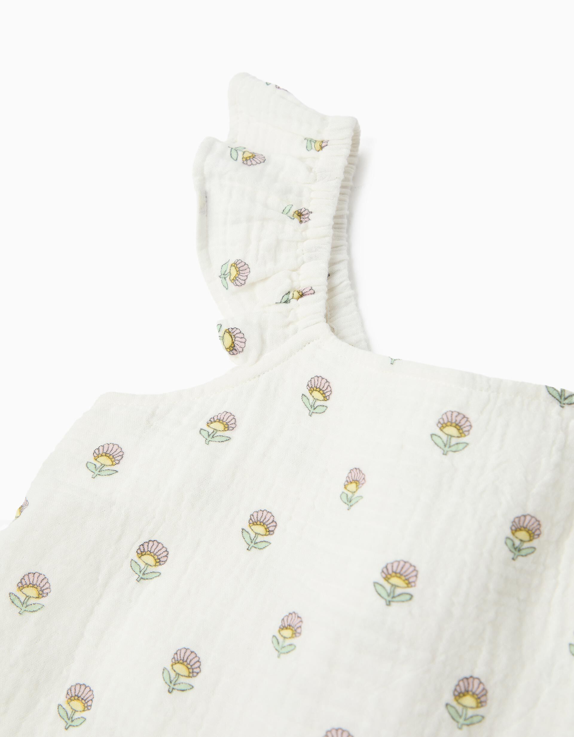Comprar Online Top De Folhos, Menina, Branco