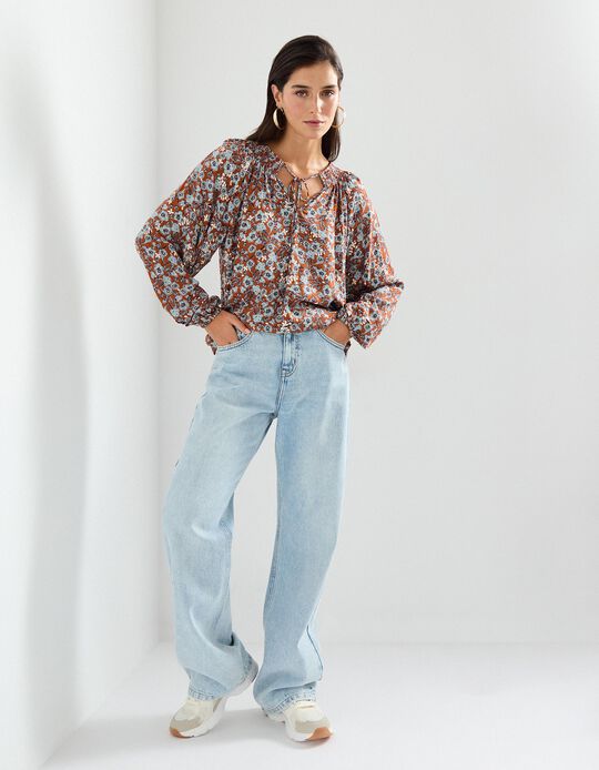 Comprar Online Blusa Viscose, Mulher, Laranja Escuro