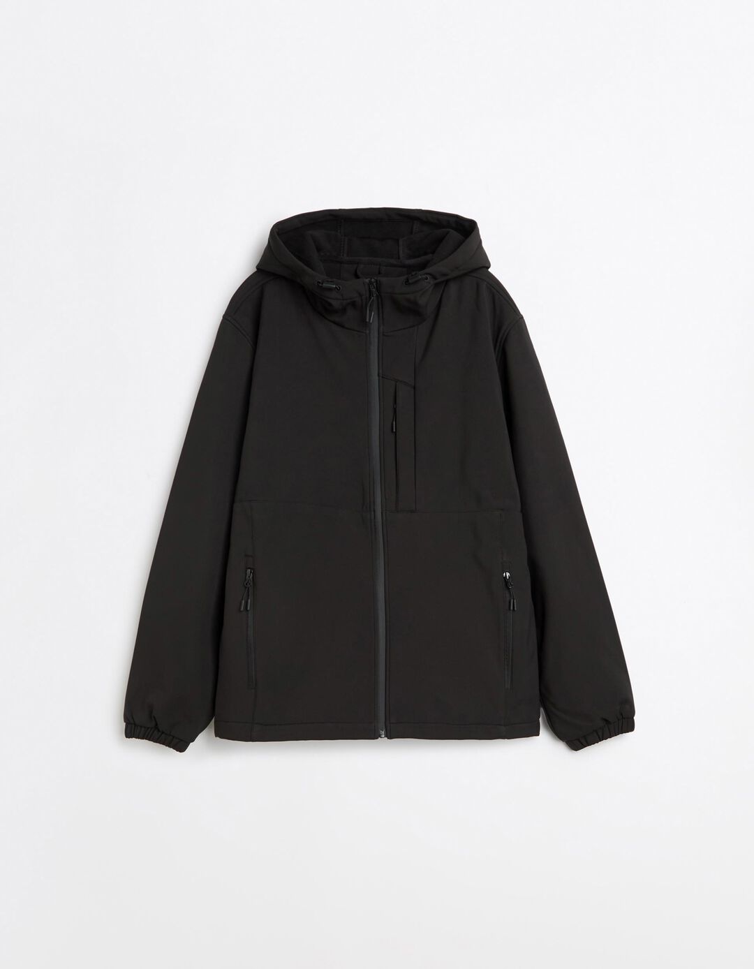 Parka T&eacute;cnica Com Capuz, Homem, Preto