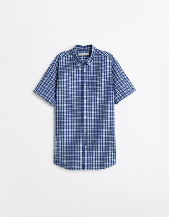 Comprar Online Camisa Manga Curta, Homem, Azul Escuro