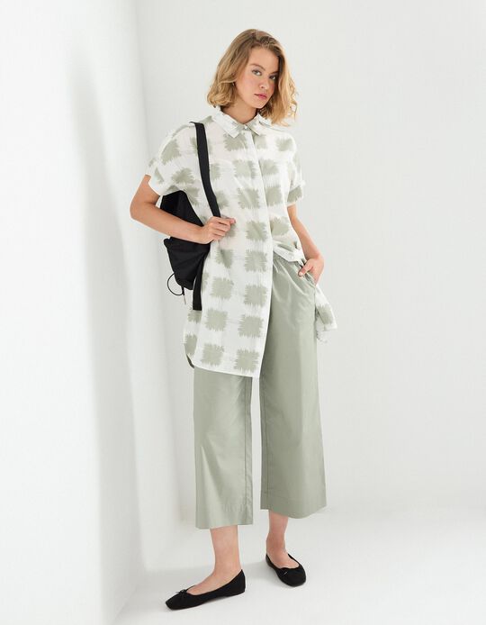 Comprar Online Calças Cropped, Mulher, Verde