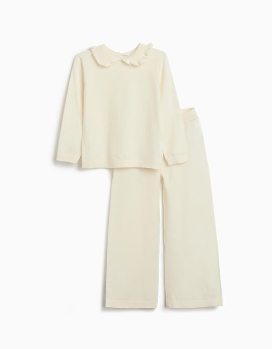 Comprar Online Conjunto Camisola e Calças, Menina, Branco