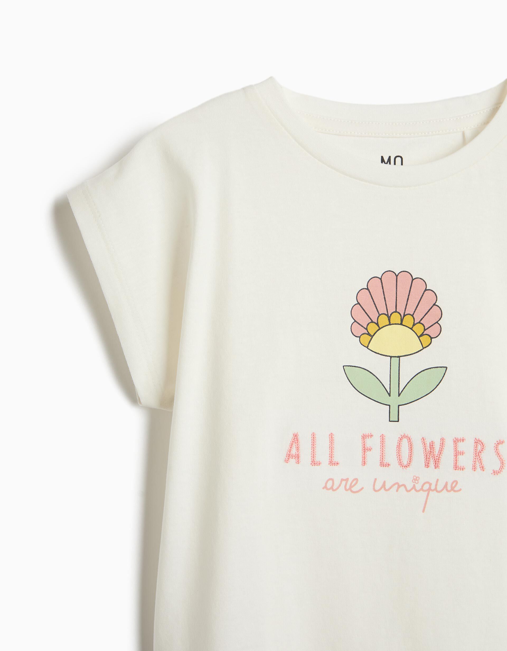 Comprar Online T-shirt Estampada, Menina, Branco