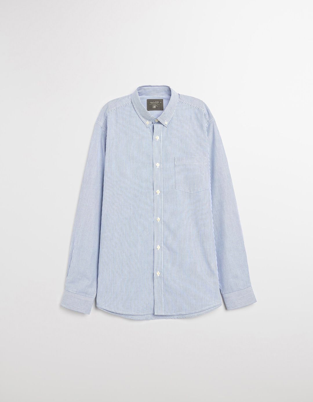 Camisa de Riscas, Homem, Azul