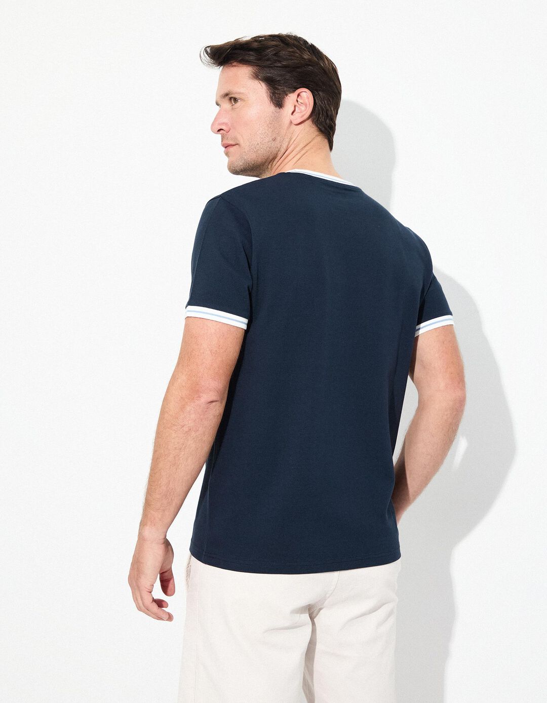 T-shirt Jersey, Homem, Azul Escuro 