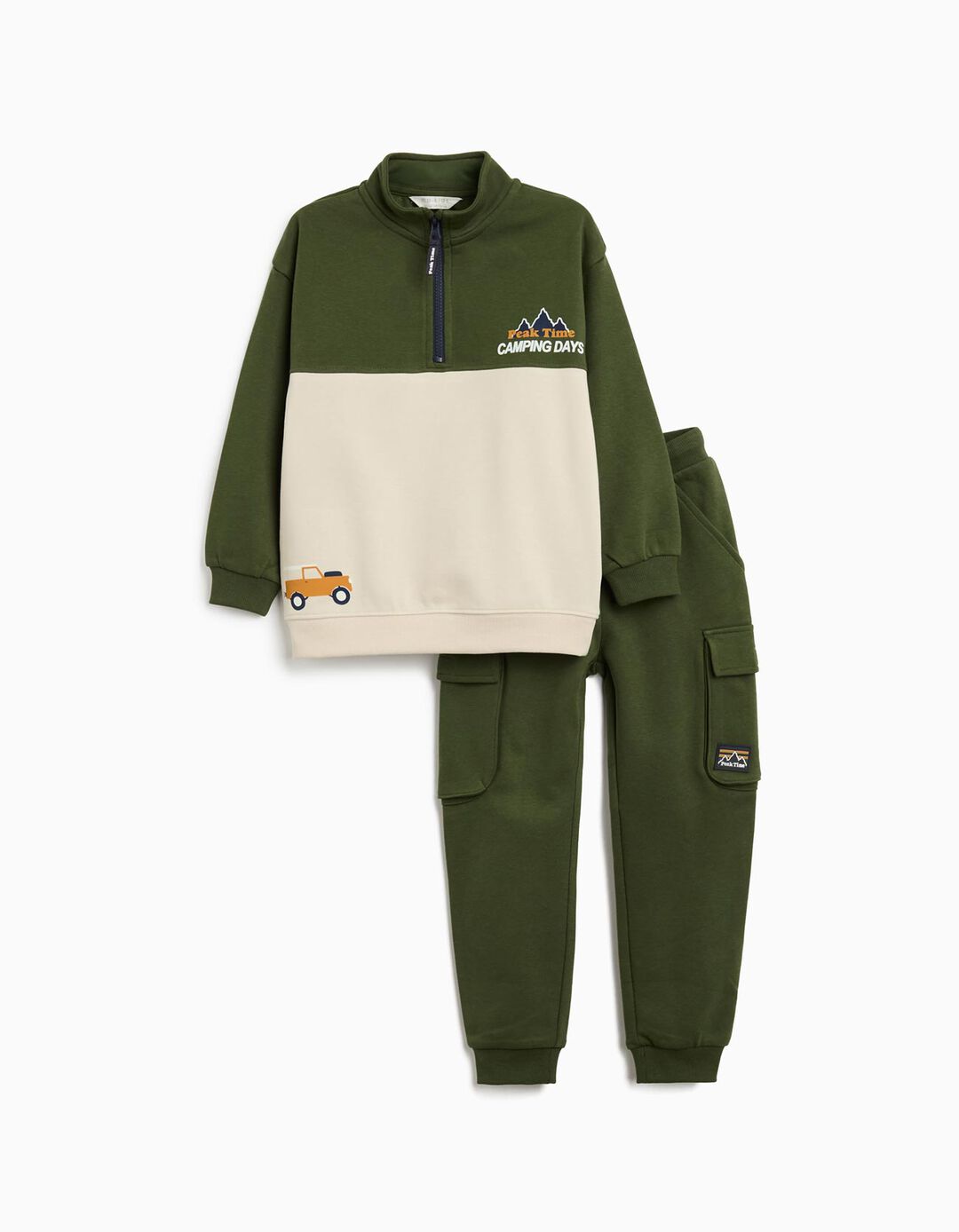 Conjunto de Jogging, Menino, Verde Escuro