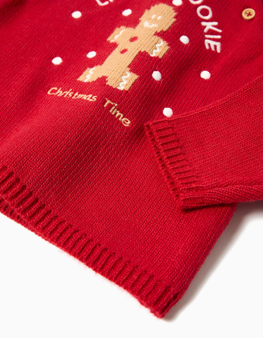 Camisola de Malha, Recém-Nascido, Vermelho