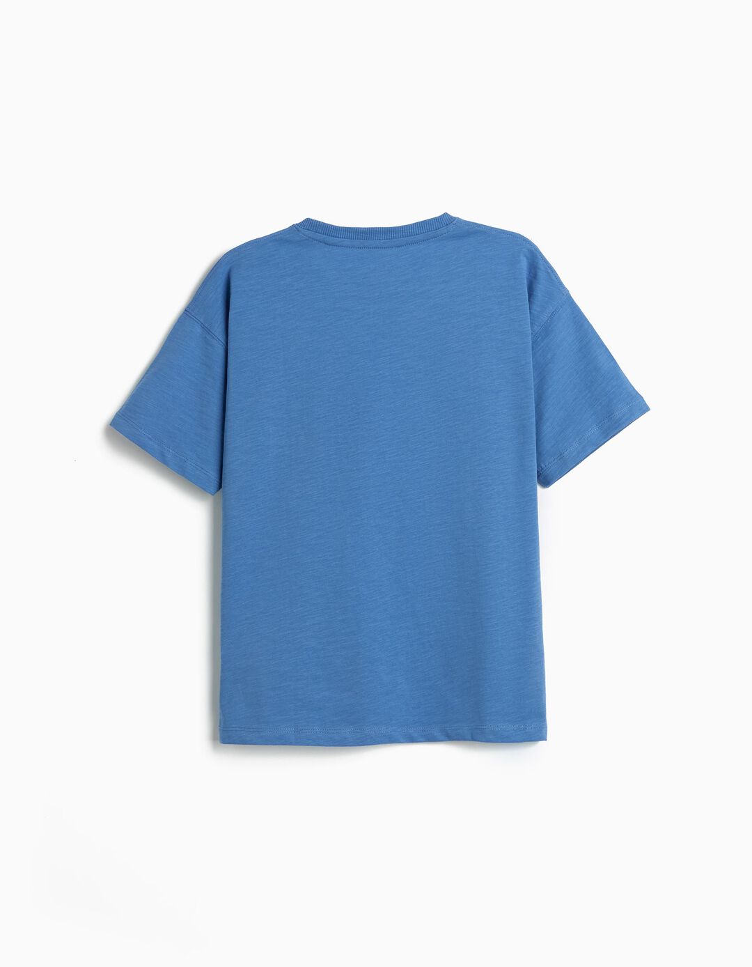 T-shirt com Estampado, Menino, Azul