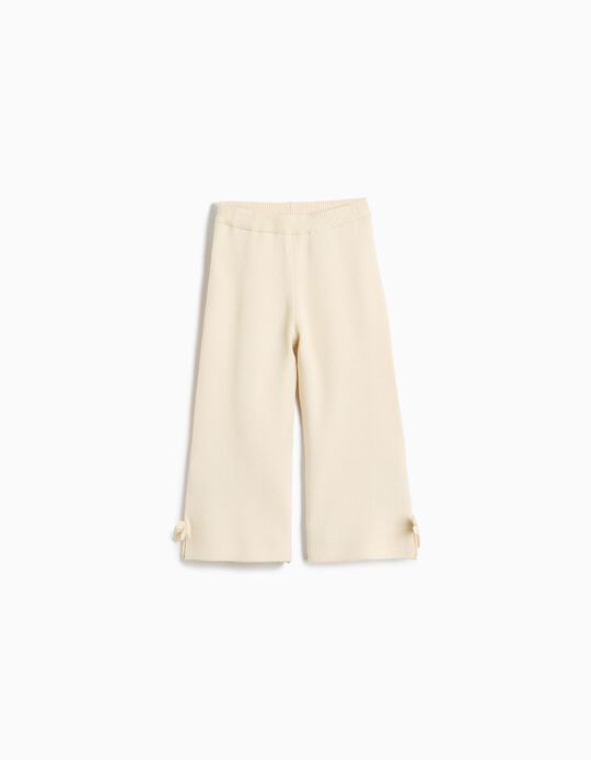 Comprar Online Cal&ccedil;as De Malha, Menina, Bege Claro