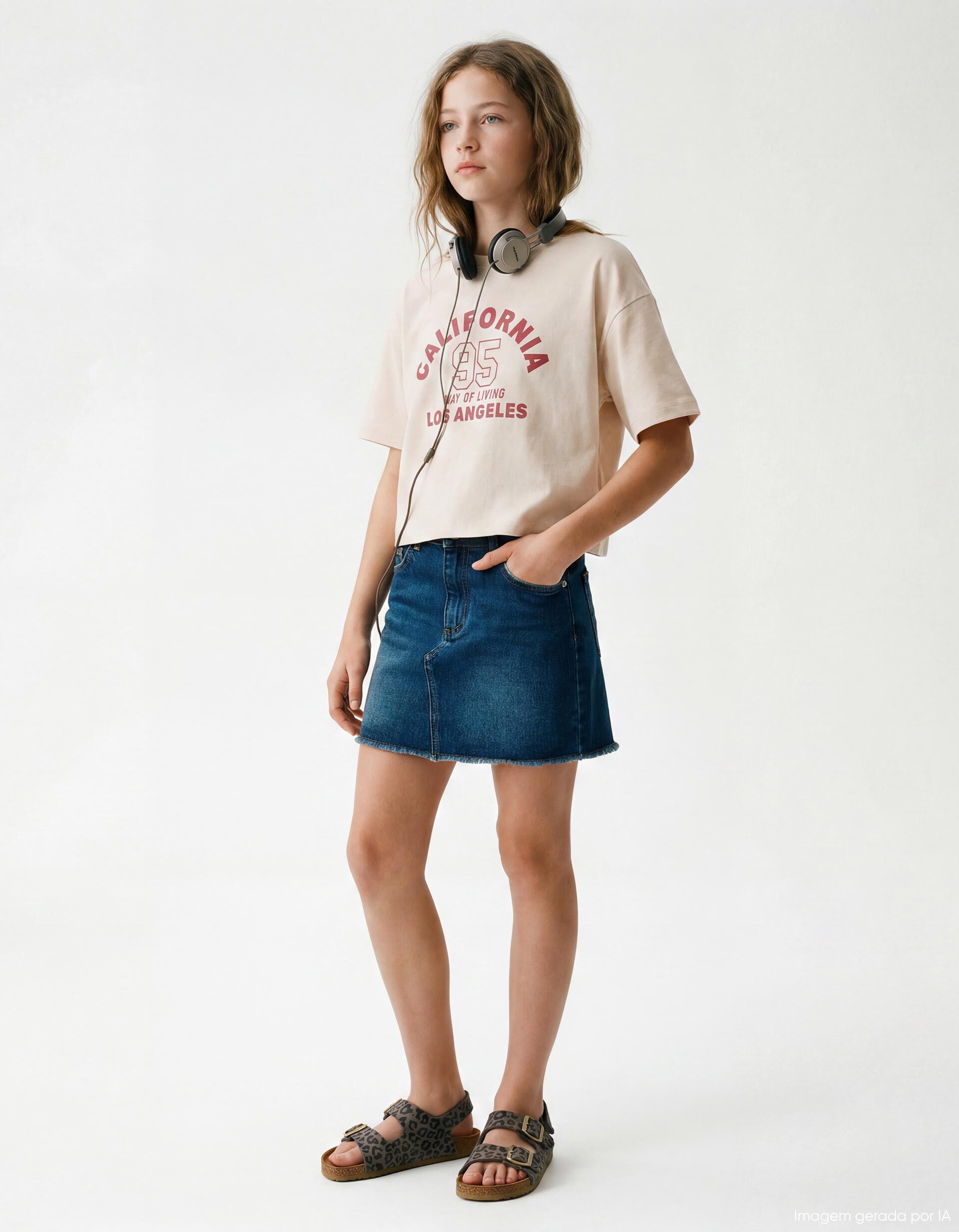 Comprar Online Saia de Ganga, Menina, Azul