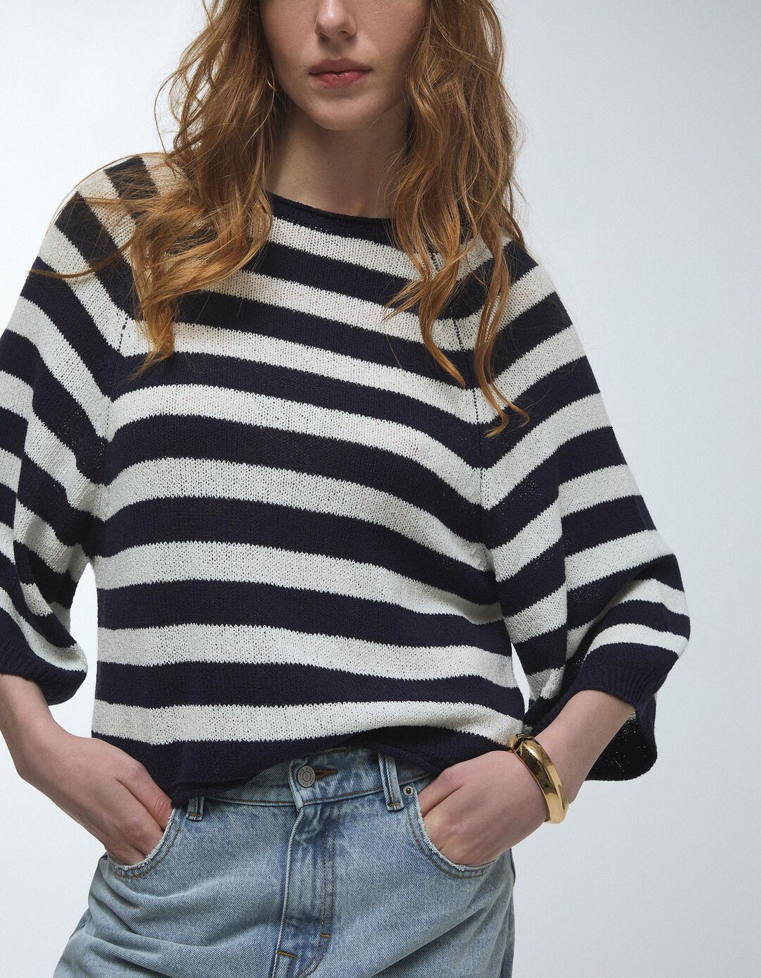 Camisola de Malha, Mulher, Branco