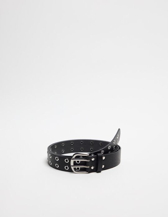 Comprar Online Cinto Ilhós, Mulher, Preto