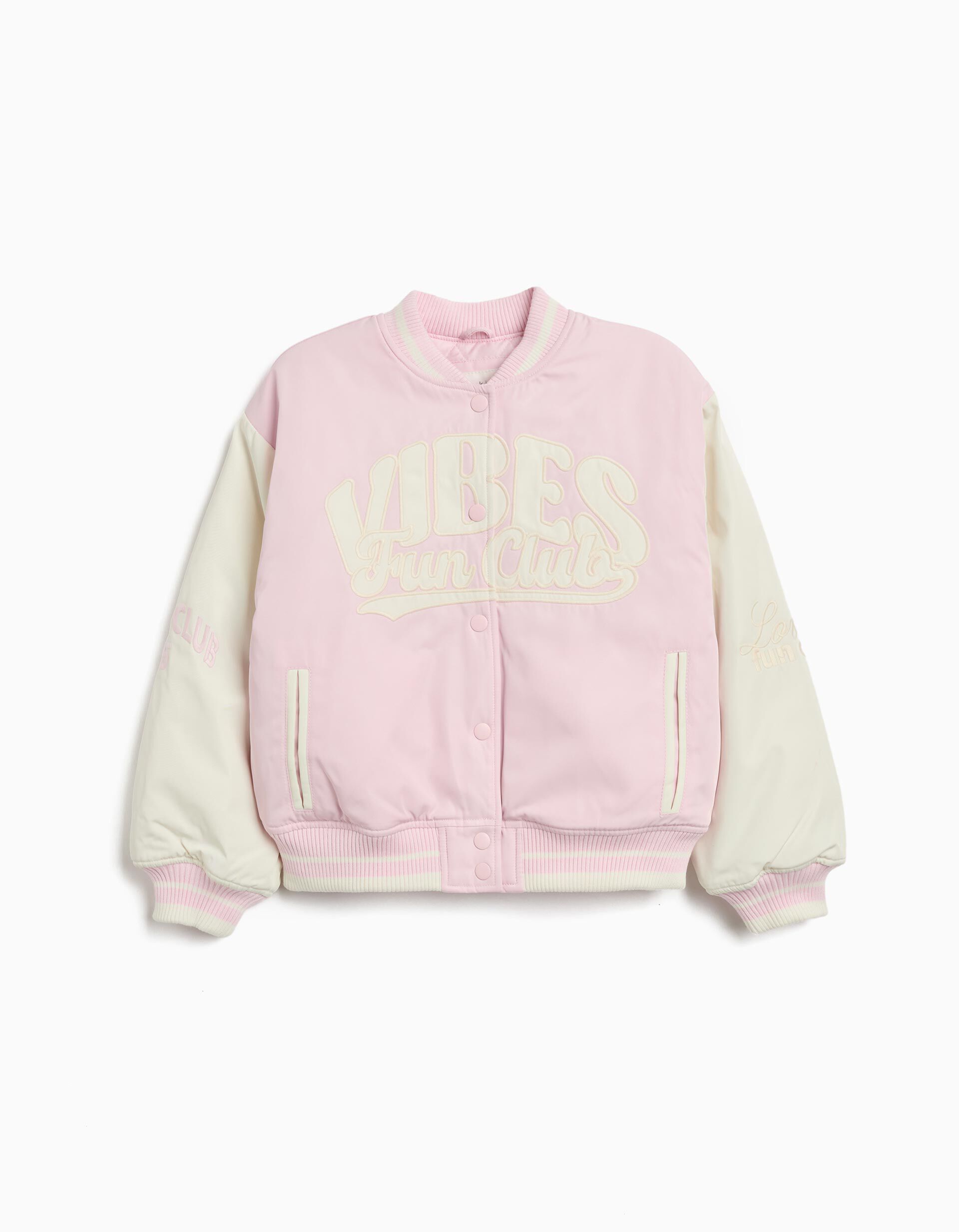 Comprar Online Casaco Bomber, Menina, Rosa Claro