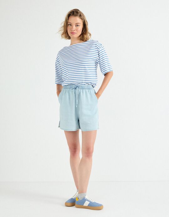 Comprar Online Calções Liocel, Mulher, Azul Claro 