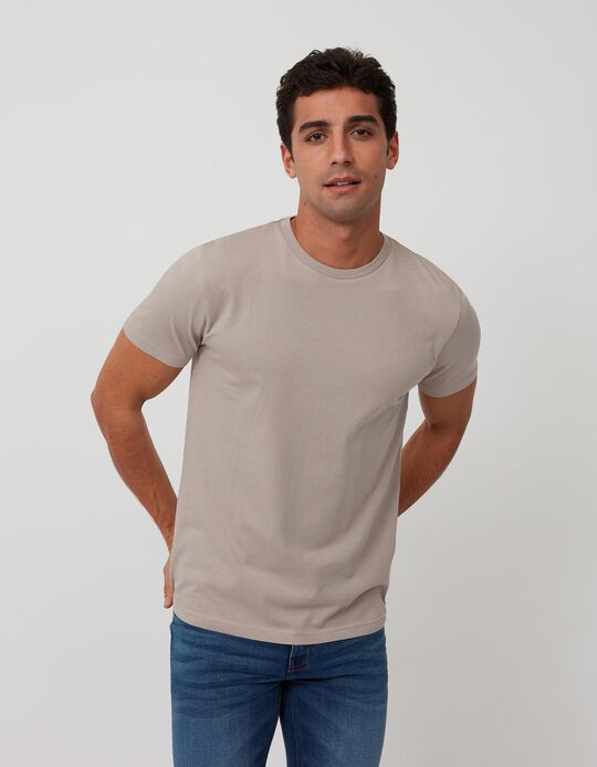 Basic T-shirt, Men, Grey