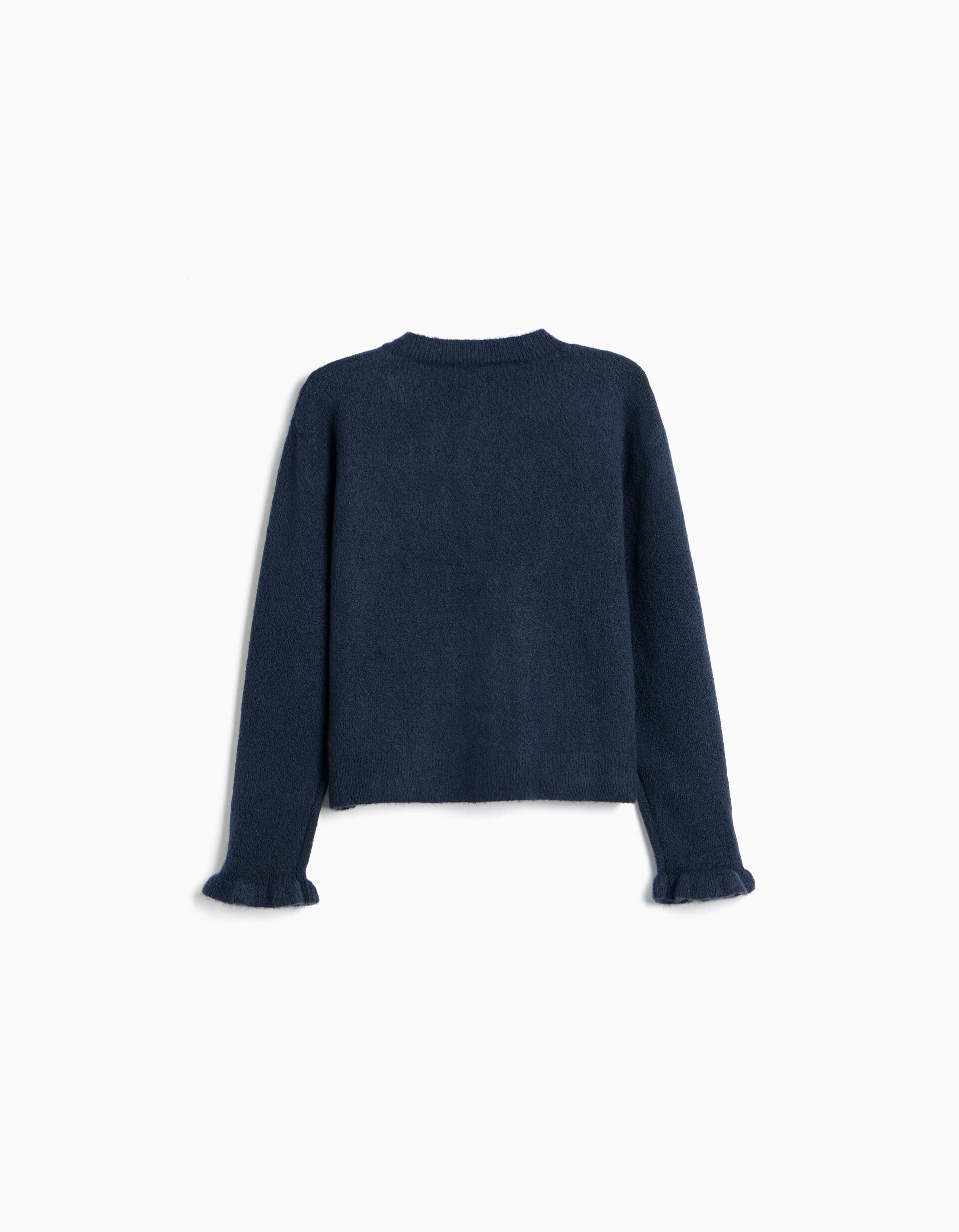 Comprar Online Casaco De Malha, Menina, Azul Escuro