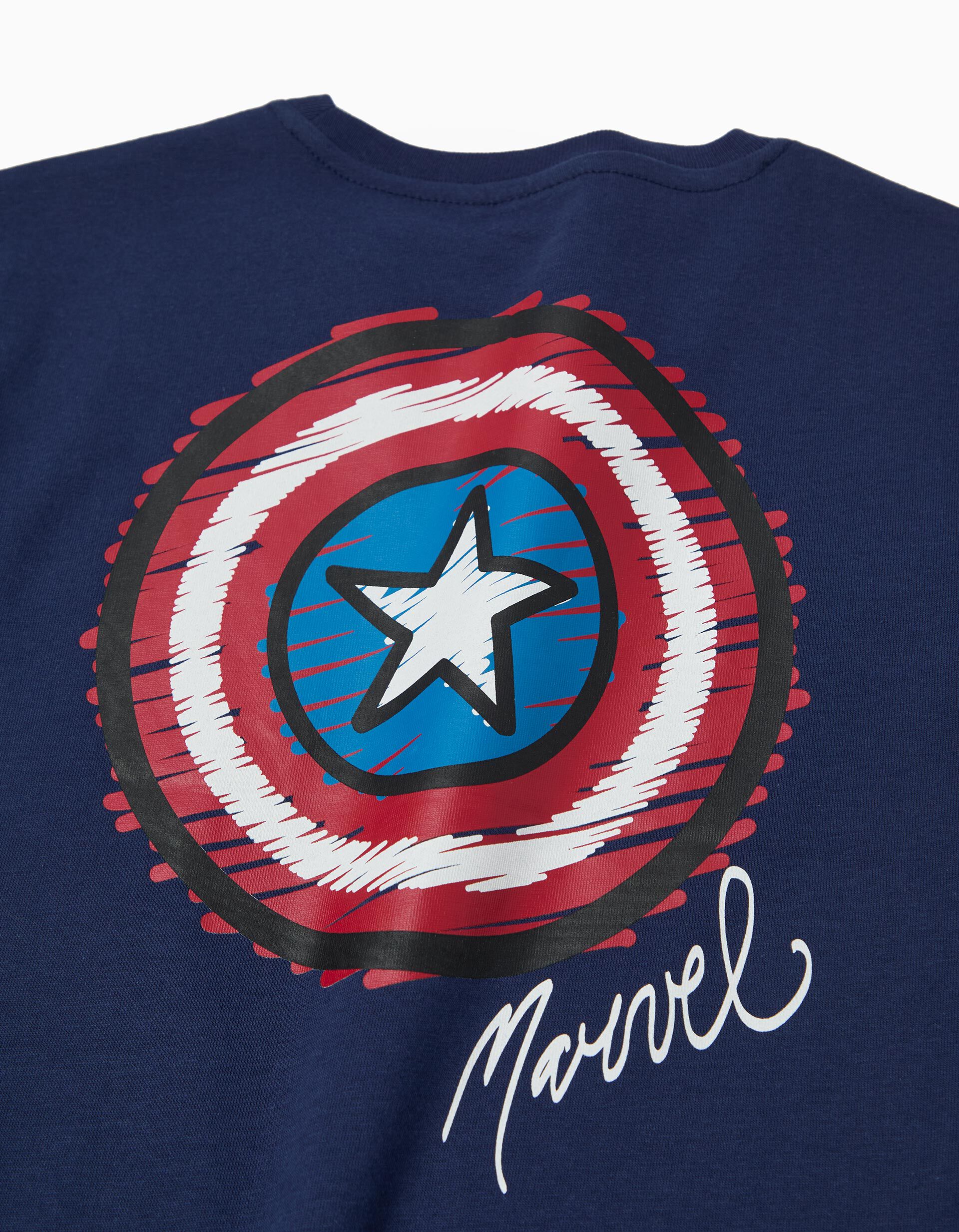 Comprar Online T-shirt 'Marvel', Menino, Azul Escuro