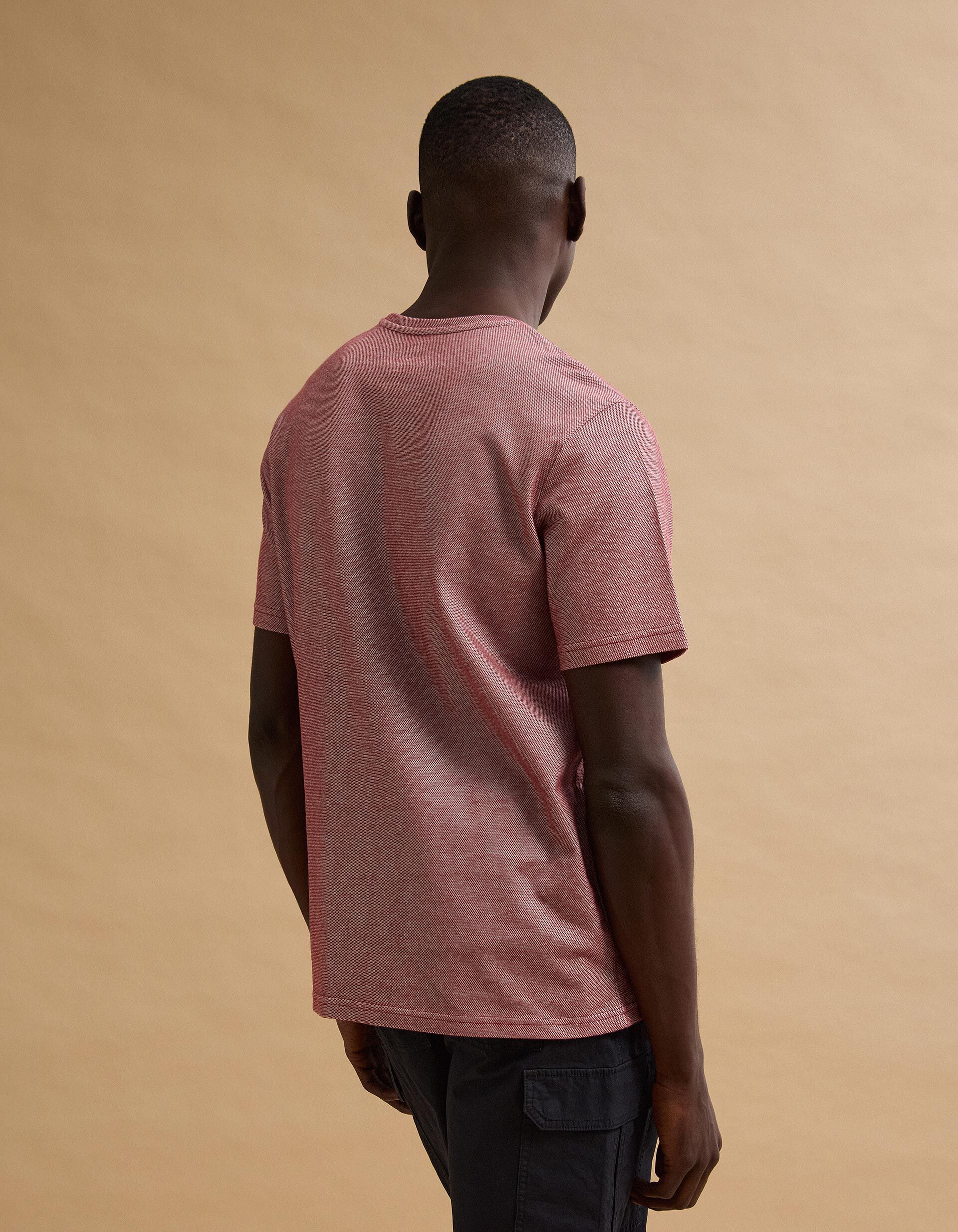 Comprar Online T-shirt Oxford, Homem, Vermelho Escuro