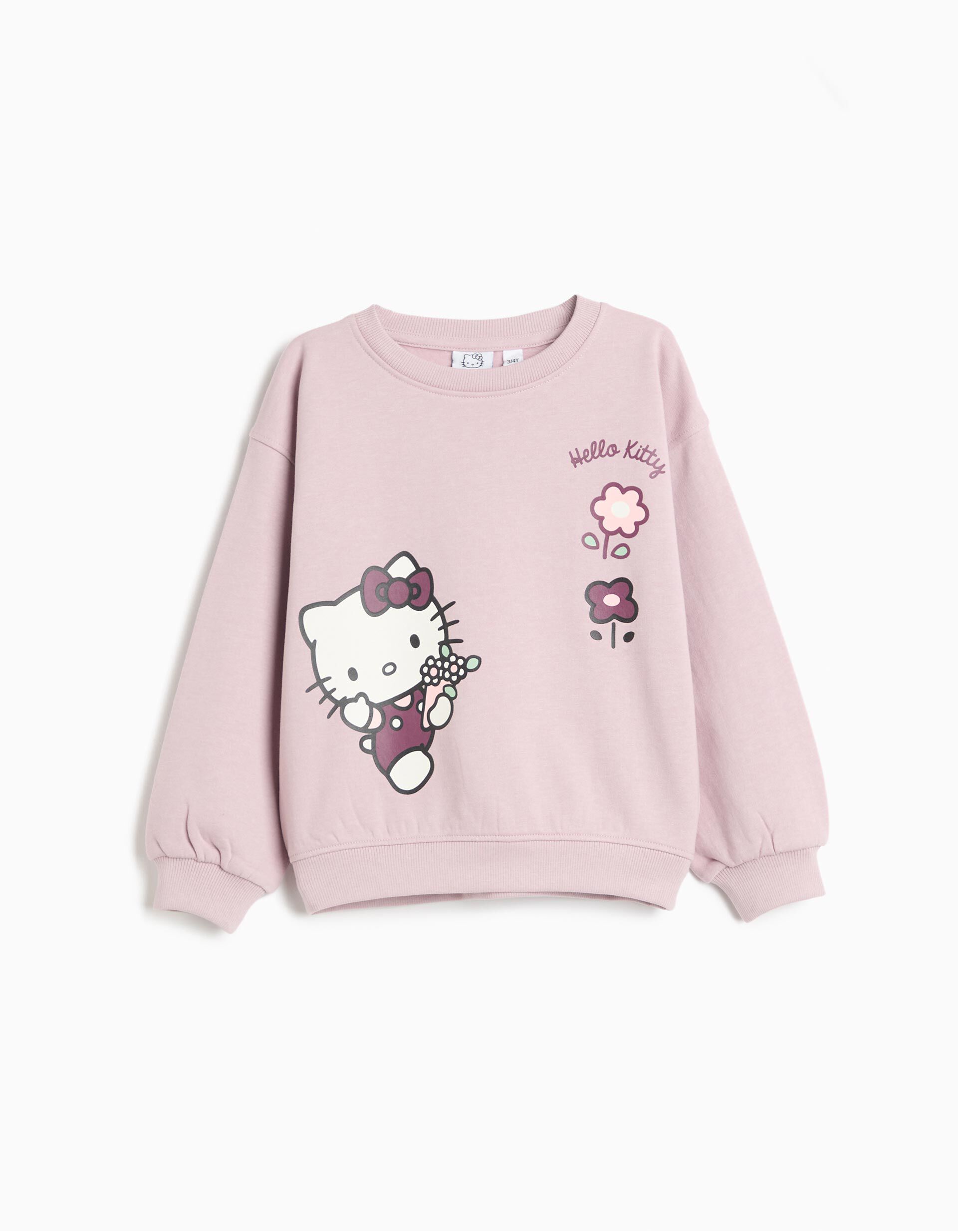 Comprar Online Sweatshirt 'Hello Kitty', Menina, Rosa Claro