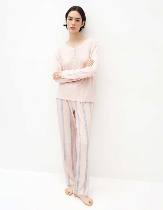 Comprar Online Pijama Jersey, Mulher, Rosa Claro
