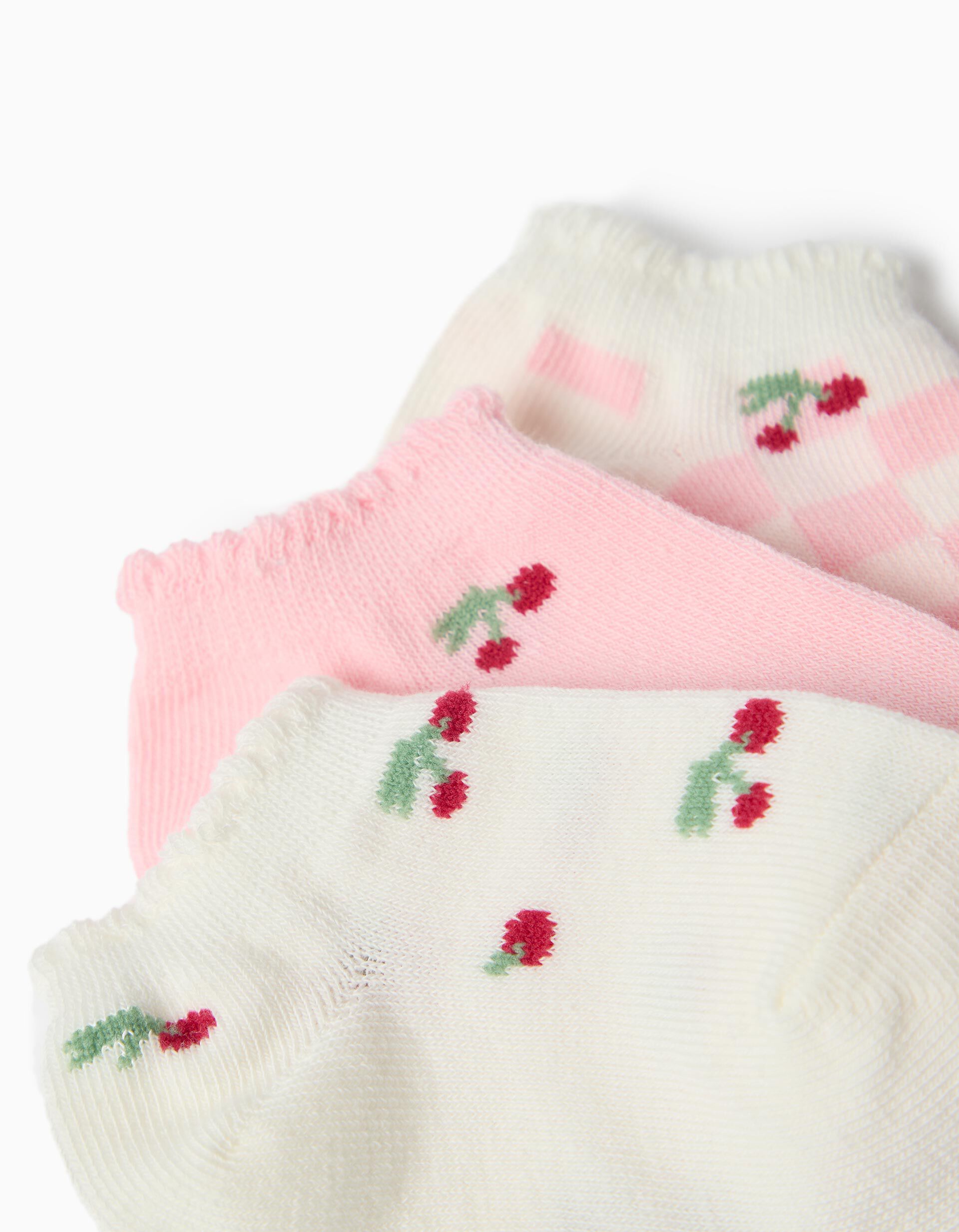 Comprar Online Pack 5 Pares De Meias Tornozelo, Beb&eacute; Menina, Multicor
