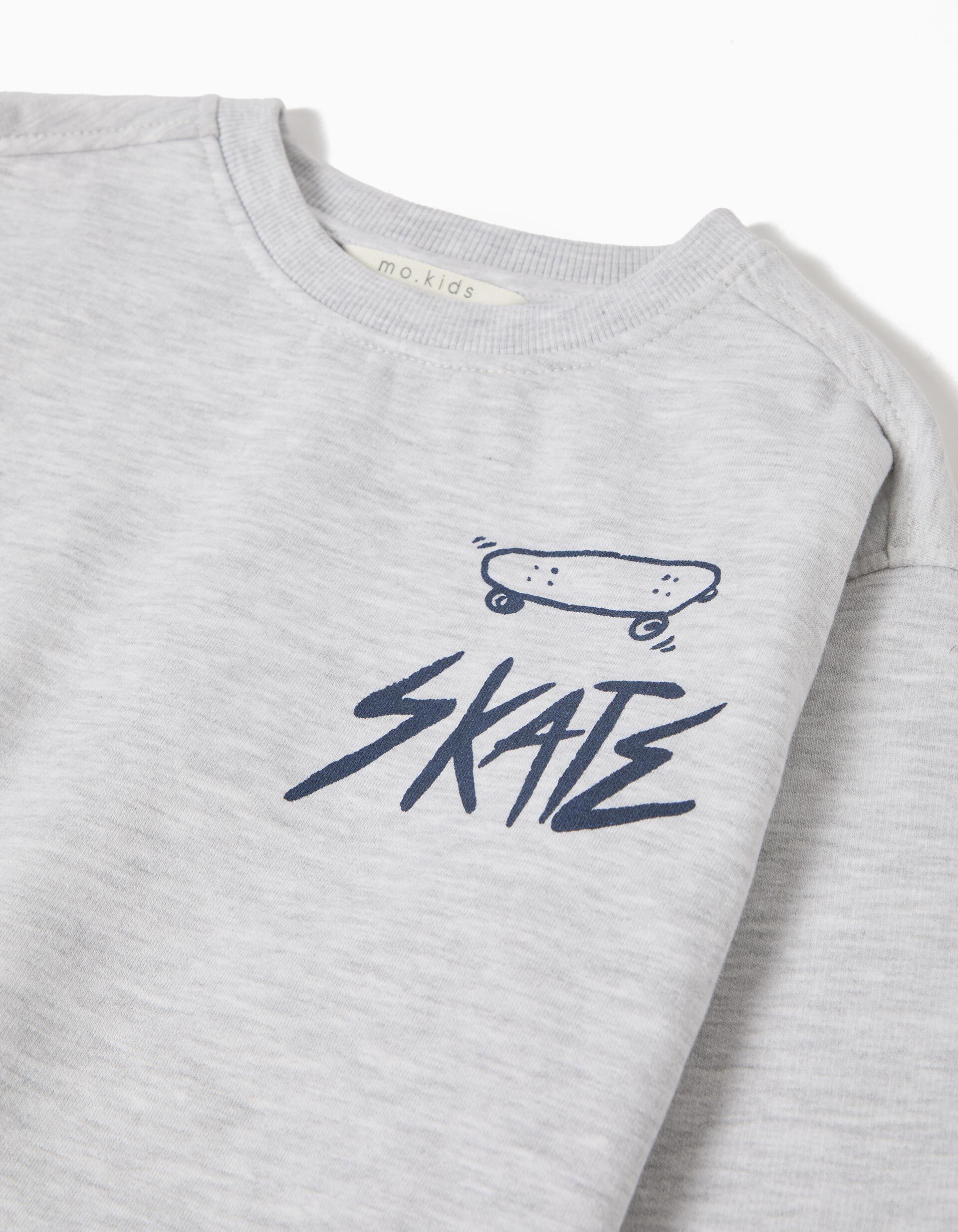 Comprar Online Sweatshirt de Felpa, Menino, Cinzento Claro