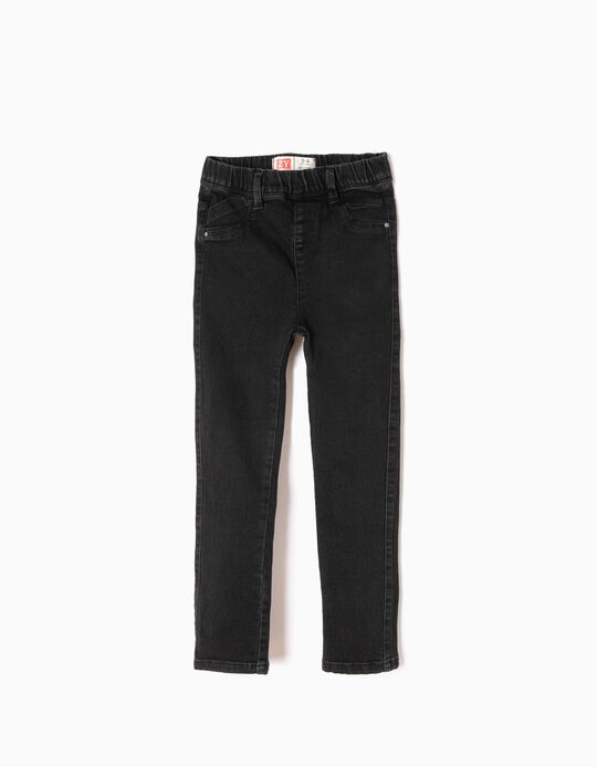 Denim Jeggings, Black