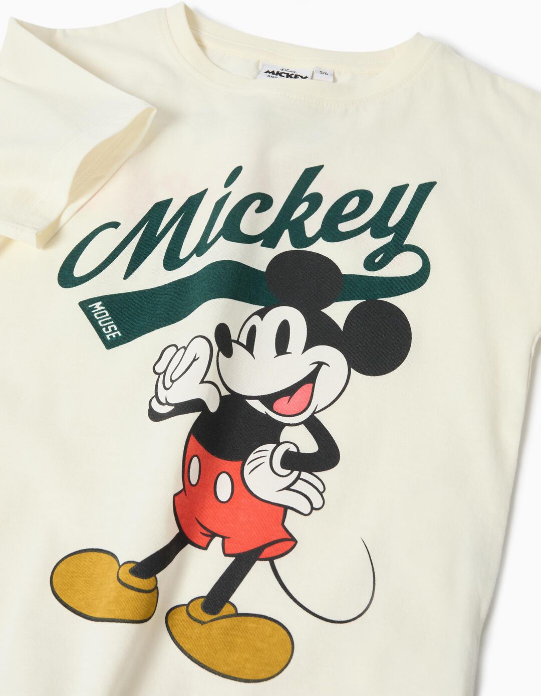 T-shirt 'Mickey', Menino, Branco