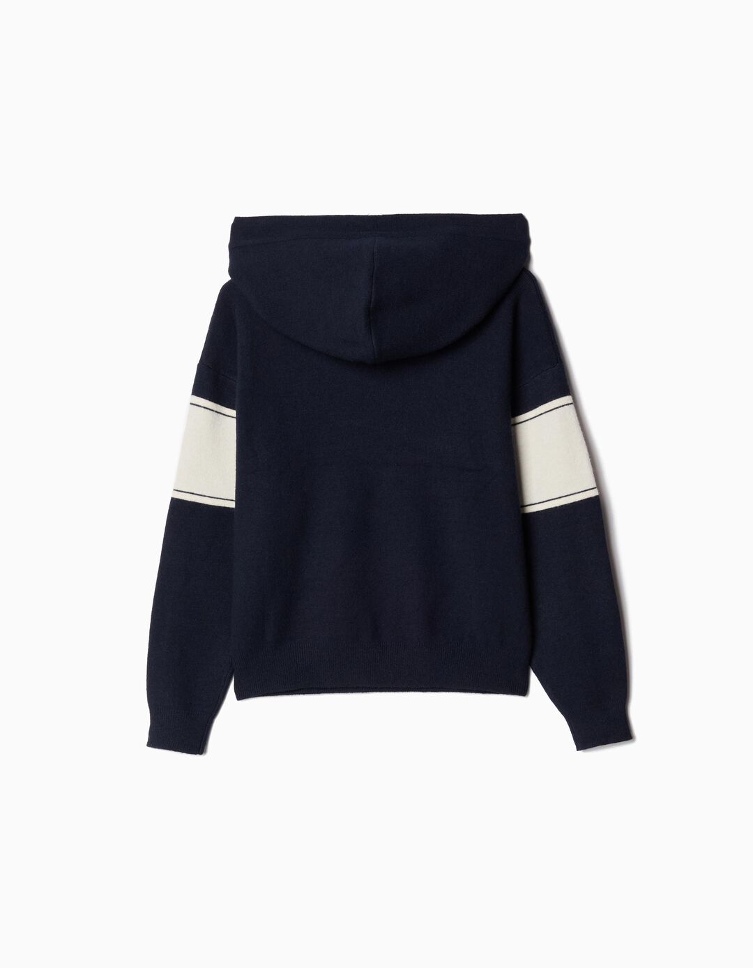 Sweatshirt Capuz Estampado, Menina, Azul Escuro