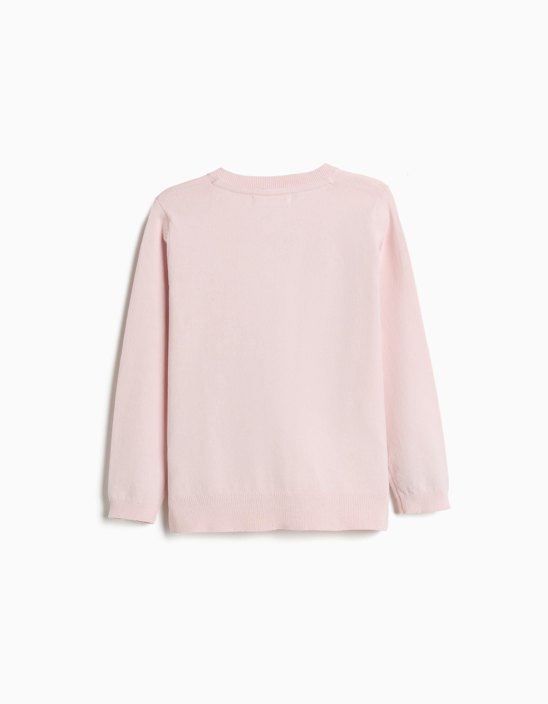 Comprar Online Casaco Tricotado, Menina, Rosa Claro