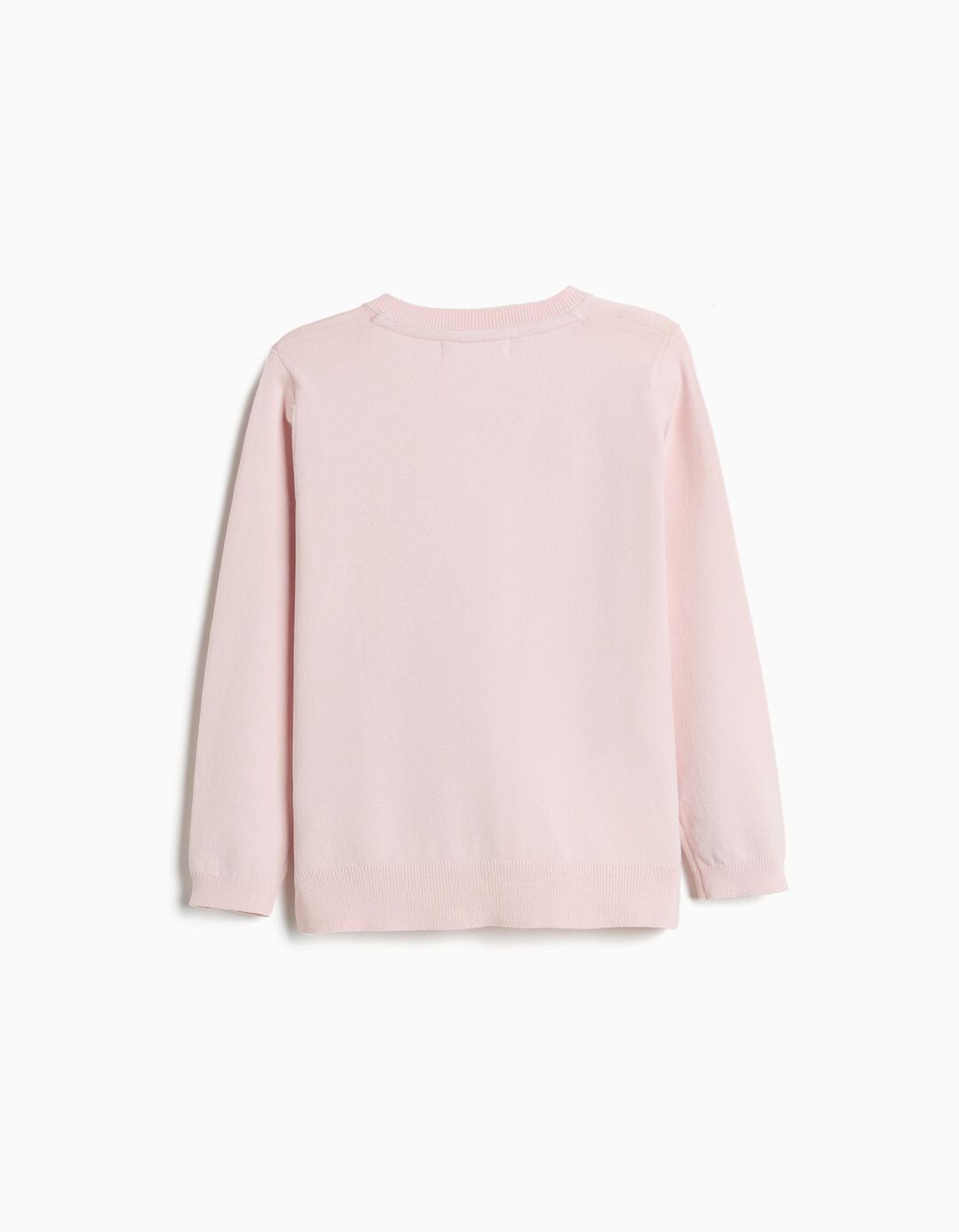 Casaco Tricotado, Menina, Rosa Claro