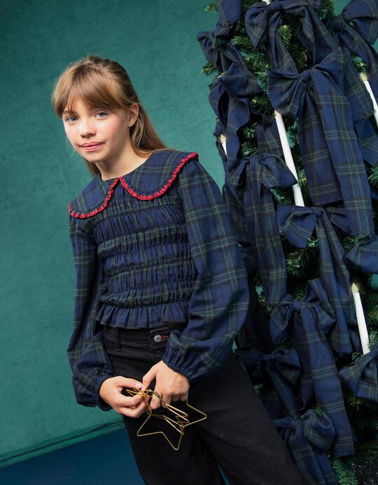 Comprar Online Blusa Smock, Menina, Verde Escuro