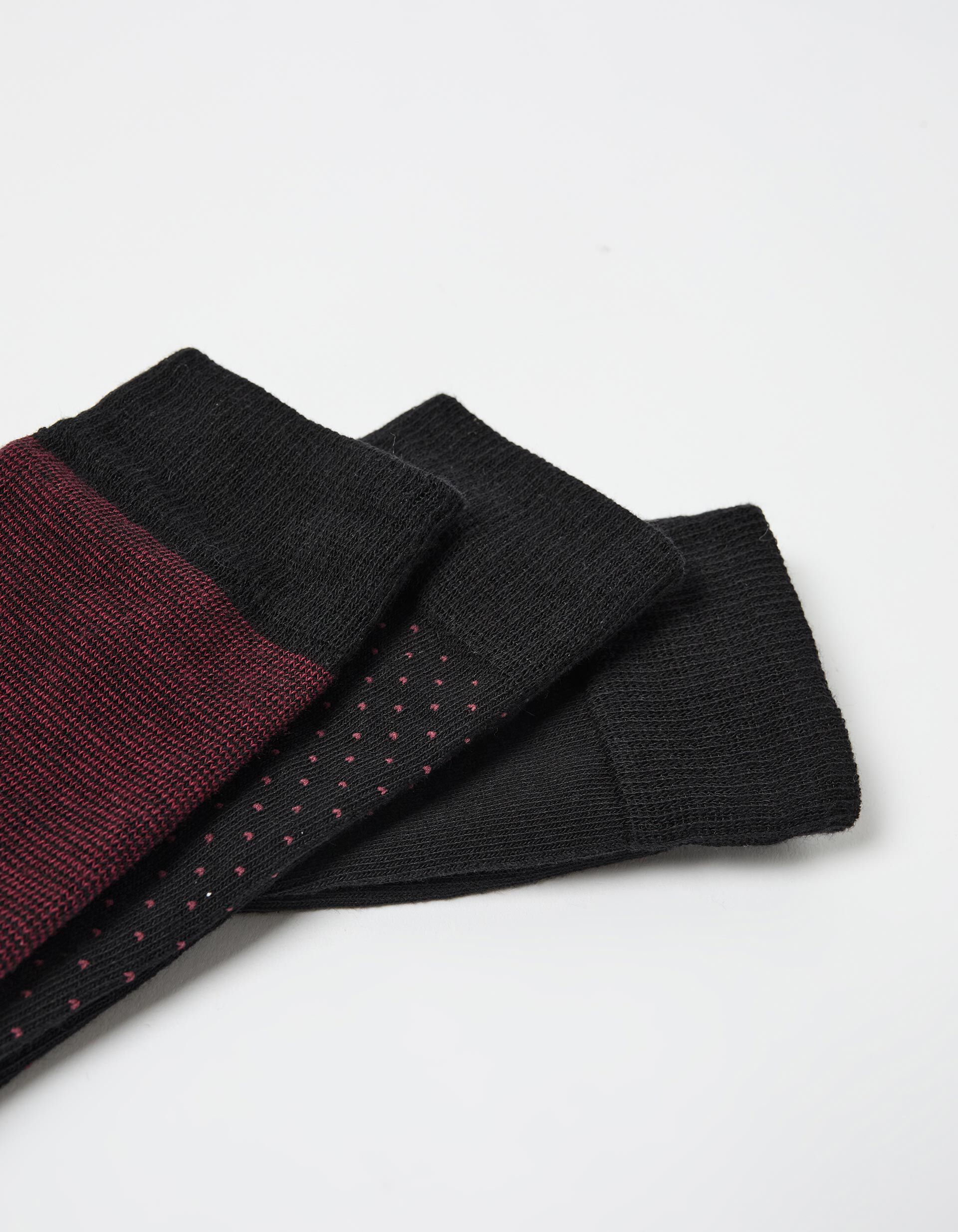 Comprar Online Pack 3 Pares de Meias, Homem, Vermelho