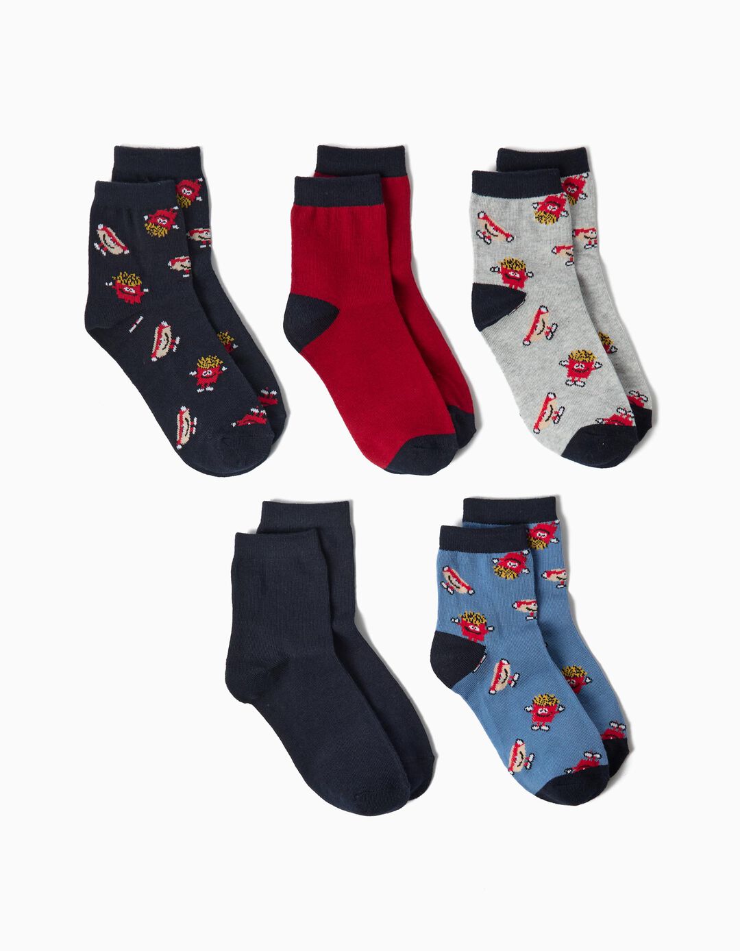 Pack 5 Pares De Meias, Menino, Multicolor